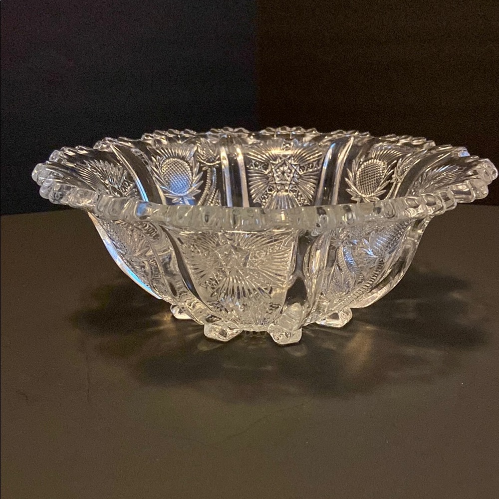 Vintage glass Decorative Bowl
